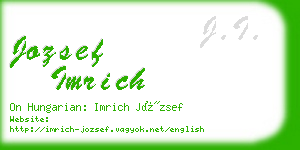 jozsef imrich business card